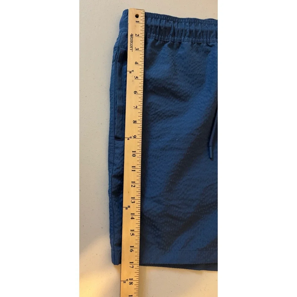 Hurley Shorts Men Medium Blue Textured Pull On Beach Surfing NEW